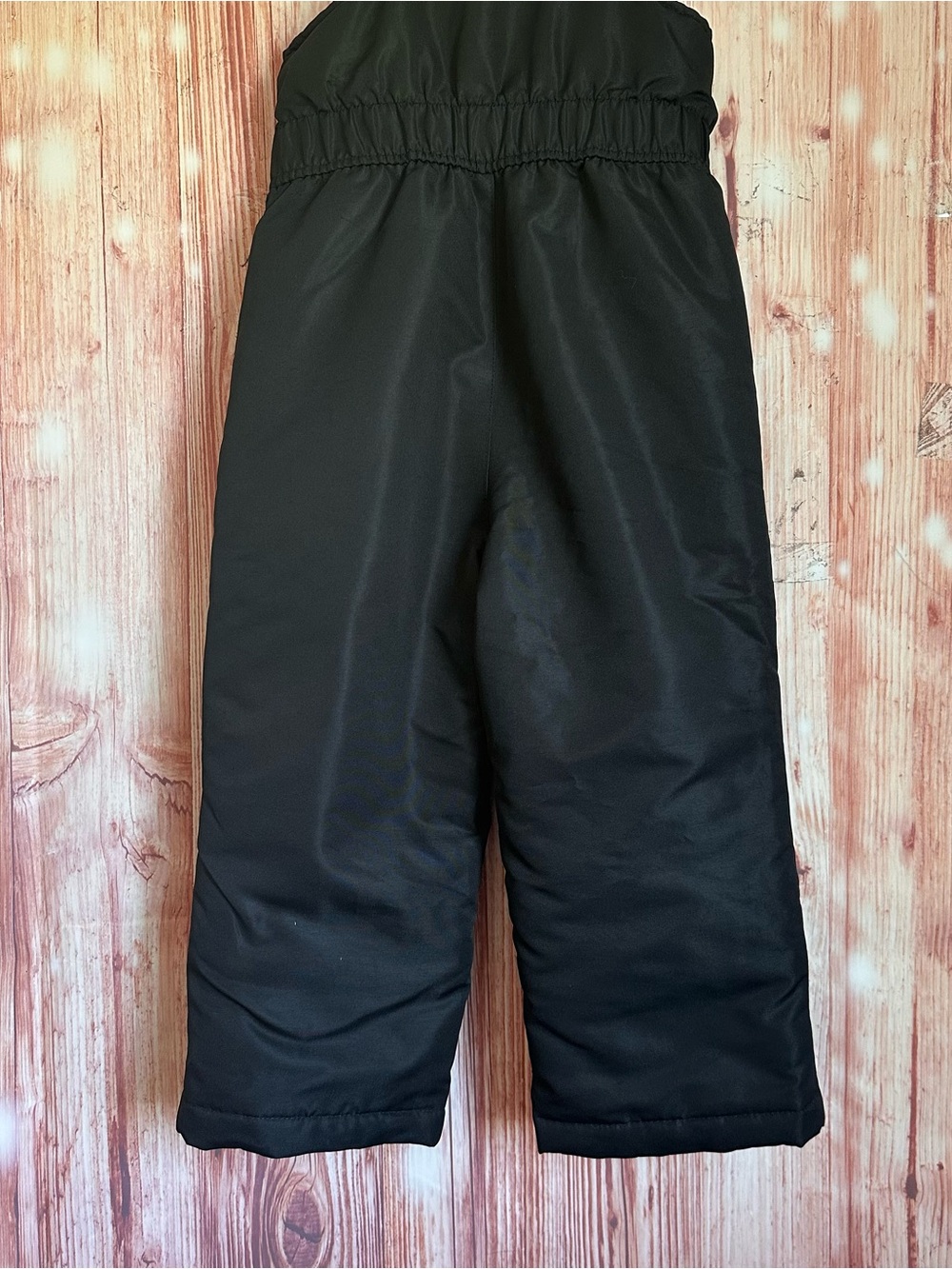 Swiss Tech Black Toddler Unisex Zip Front Snow Bib Pants Size 3T - Picture 10 of 12